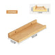 Wooden Floating Shelf Wall Mounted U-shaped Shelf Display Stand For Living Room Bathroom Kitchen Organizer Storage Rack