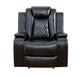 Air Leather Power Recliner Sectional with LED Lights,Reader Lights, Storage Consoles,Cup Holders USB Charging Port Sectional Set