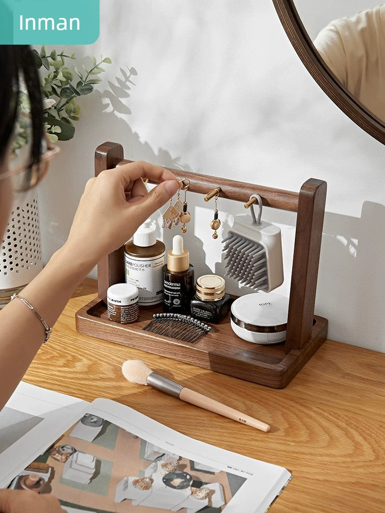 Solid Wood Key Holder Doorway Entrance Shoe Cabinet Door Decoration Desktop Storage Rack Storage Box Tray