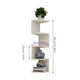 Wall Mounted Corner Storage Rack Classic Corner Wall Rack 5 Layers Semi-circular Partitions for Bookshelf Storage Decoration