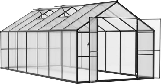 8' x 14'greenhouses for Outdoors with,6MM Thick Polycarbonate Panel,Green House with Adjustable Vent for Outside,Garden,Backyard